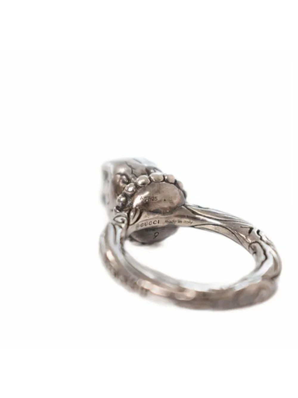 Gucci Anga Forest Eagle Ring 925 Silver